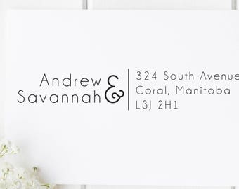 Return Address Stamp, Custom Address Stamp, Self Inking Return Address Stamp, Custom Self Inking Stamp, NewlyWeds Gift, Housewarming Gift