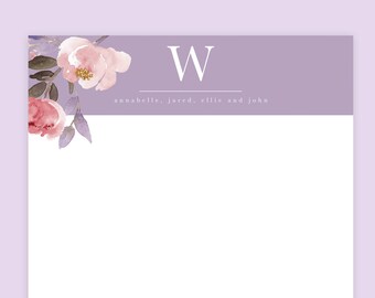Personalized to Do List Pink Floral Notepad | Custom Planner With Check ...