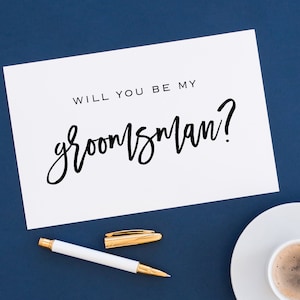 Groomsman Proposal Card, Groomsman Card, Best Man Card, Best Man Proposal, Will you be my Groomsmen Card, Will you be my Best Man Card image 1