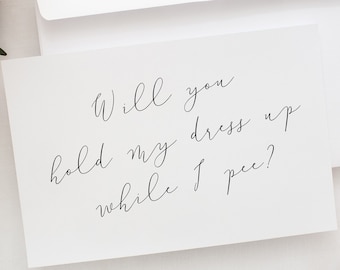 Will You Be My Bridesmaid Card, Funny Bridesmaid Proposal Card Maid of Honor Proposal Card, I Can&#39;t Say I Do Without You Card