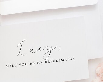 Will You Be My Bridesmaid Card, Bridesmaid Proposal Card Maid of Honor Proposal Card, I Can't Say I Do Without You Card, Bridesmaid Card