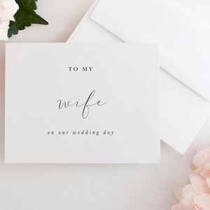 To My Wife On Our Wedding Day Card, To My Wife Card, Wedding Day Card to Wife, To My Wife, Wedding Day Card