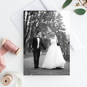 Hochzeit Dankeskarte, druckbare Hochzeit Danke, Hochzeitsfoto Danke, Hochzeit Danke Postkarte, Danke Foto Postkarte
