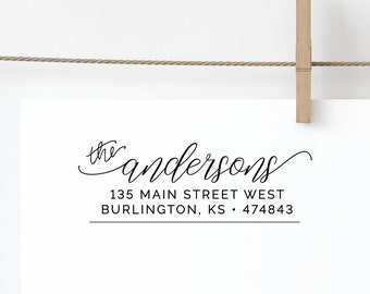 Return Address Stamp, Self Inking Return Address Stamp, Address Stamp, Custom Address Stamp, Custom Stamp, NewlyWeds Gift, Housewarming Gift