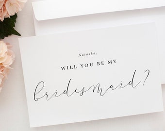 Will You Be My Bridesmaid Card, Bridesmaid Proposal Card Maid of Honor Proposal Card, I Can't Say I Do Without You Card, Bridesmaid Card