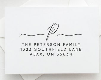 Auto encreur tampon adresse de retour, tampon adresse personnalisée, calligraphie adresse timbre, timbre personnalisé adresse de retour, timbre mariage, cadeau de mariage