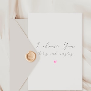 Tarjeta "No puedo esperar para casarme contigo", tarjeta del día de la boda, tarjeta para mi esposa, tarjeta para mi esposo, tarjeta de boda, siempre fuiste tú