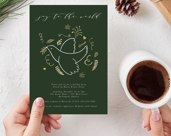 Holiday Party Invitation, Christmas Party Invite, Festive Christmas Invitation, Holiday Party Invite, Personalized Holiday Invites