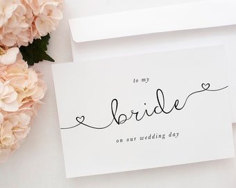 to my bride on our wedding day card, To My Wife On Our Wedding Day Card, To My Wife Card, To My Wife, Wedding Day Card