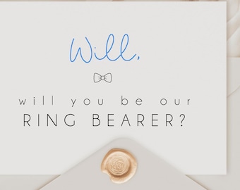 Will You Be Our Ring Bearer Card: Groomsman Proposal