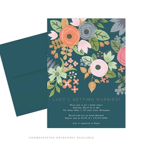 Convite para chá de panela para imprimir, convite para almoço de noivado, convite floral para chá de panela, convite floral para almoço de noivado, convite floral para impressão faça você mesmo