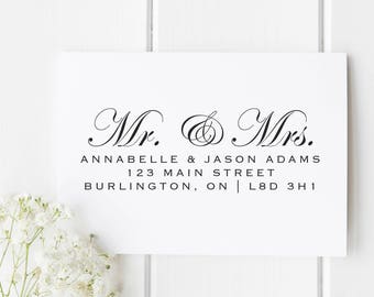 Return Address Stamp, Custom Address Stamp, Self Inking Return Address Stamp, Custom Self Inking Stamp, NewlyWeds Gift, Housewarming Gift