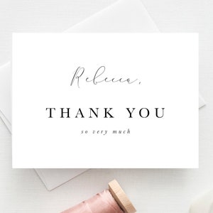 Merci d'avoir été ma demoiselle d'honneur, carte de remerciement, carte de remerciement simple, carte de correspondance personnalisée, carte de remerciement de mariage