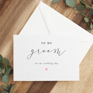 To My Groom On Our Wedding Day Card, To My Groom Card, Wedding Day Card to Husband, To My Husband, Wedding Day Card