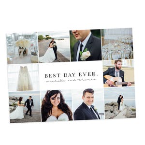 Hochzeit Dankeskarte, Hochzeit Dankeschön Postkarte, Hochzeitsfoto Dankeschön, Hochzeit Dankeschön