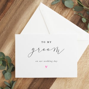 To My Groom On Our Wedding Day Card, To My Groom Card, Wedding Day Card to Husband, To My Husband, Wedding Day Card