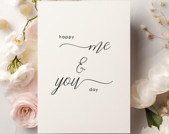 Anniversary Card, Handmade Love Note for Partner (4x5.5" Card)