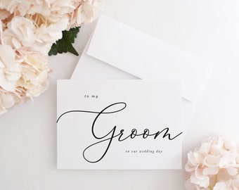 To My Groom, On Our Wedding Day Card, To My Groom Card, Wedding Day Card to Husband, To My Husband, Wedding Day Card