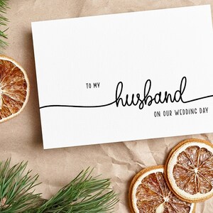 To My Groom, On Our Wedding Day Card, To My Groom Card, Wedding Day Card to Husband, To My Husband, Wedding Day Card