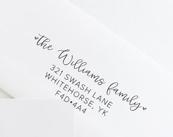 Self Inking Return Address Stamp, Custom Address Stamp, Calligraphy Address Stamp, Custom Return Address Stamp, Wedding Stamp, Wedding Gift