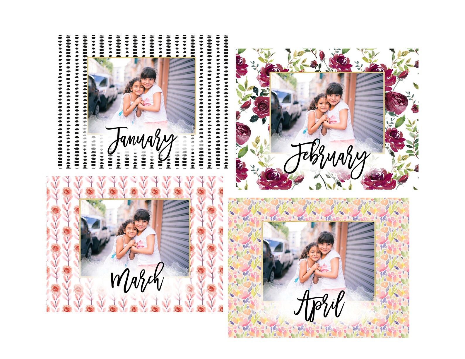 Custom Wall Calendar With Photos Custom Calendar Christmas Etsy Canada