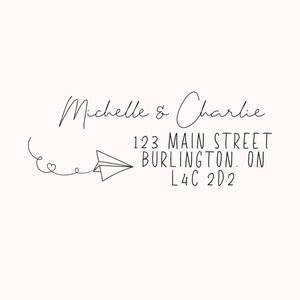 Return Address Stamp, Custom Address Stamp, Self Inking Return Address Stamp, Custom Self Inking Stamp, NewlyWeds Gift, Housewarming Gift image 2