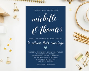 Classic Wedding Invitation Suite, DIY printable wedding invitation, Rustic wedding invitation, Wedding printable