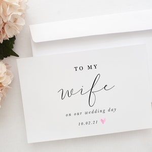 An meine Braut an unserer Hochzeitstag-Karte, an meine Frau an unserer Hochzeitstag-Karte, an meine Frau-Karte, an meine Frau, Hochzeitstag-Karte
