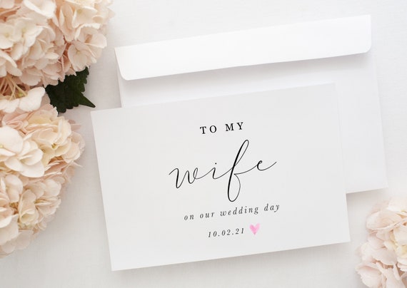 What to give my wife best sale on our wedding day