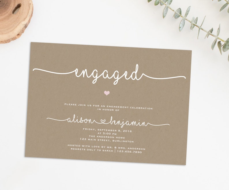 Engagement Selling Party Invite Invitation Printable