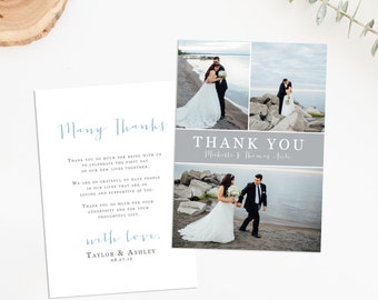 Foto Hochzeit Dankeschön-Karte, Hochzeit Dankeschön-Karte, Hochzeit Dankeschön-Postkarte, Hochzeit Foto Danke, Hochzeit Danke