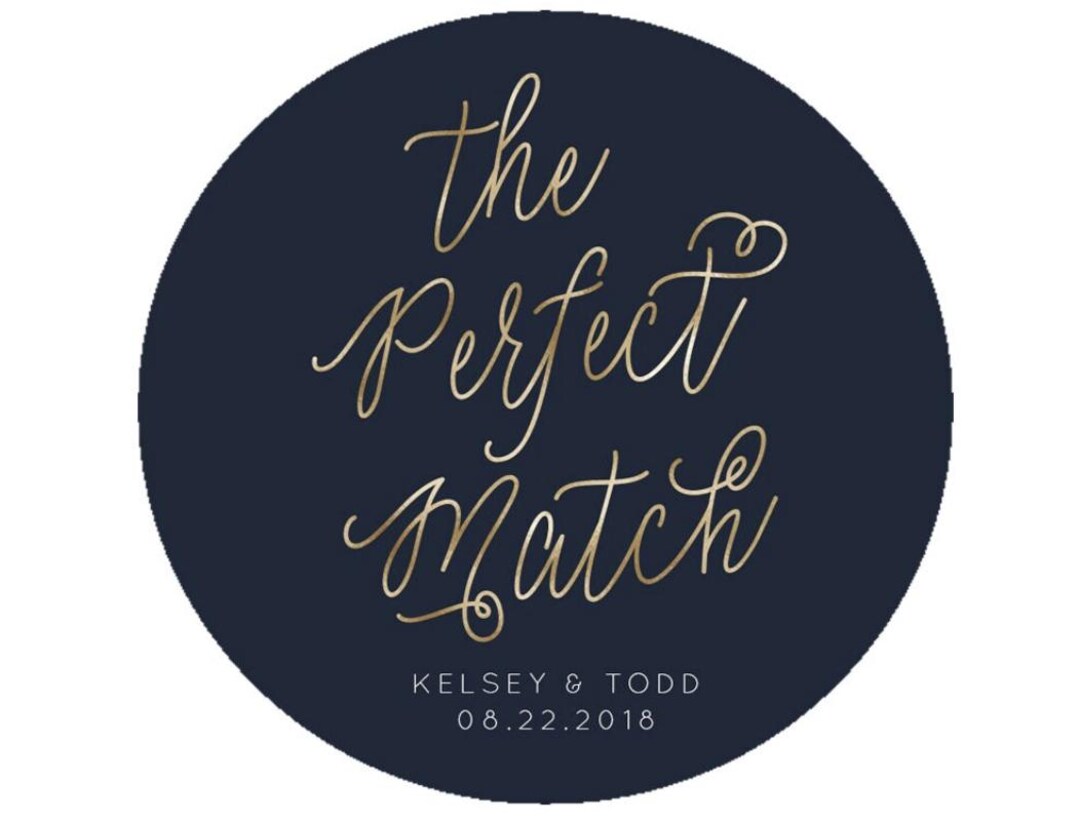 Round Gift Sticker Custom Round Favor Stickers: Wedding, Bridal, Baby Shower - Etsy