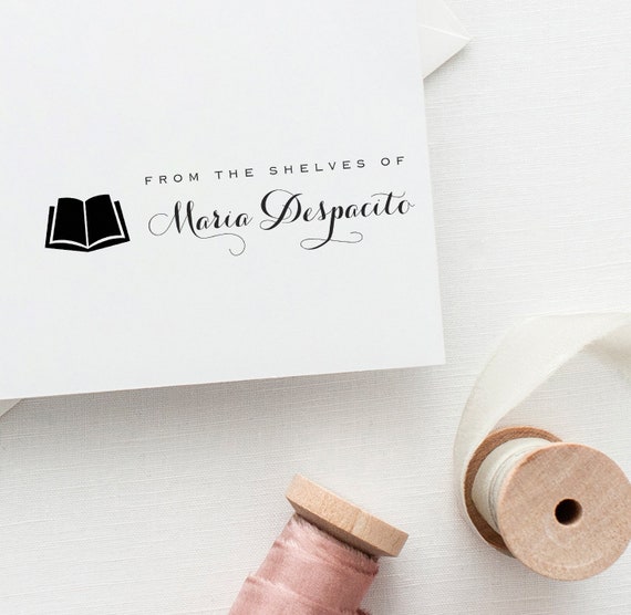 Library Stamp, Personal Library Stamp, From the Library of Stamp, Book  Stamp, Personalized Book Stamp, Custom Library Stamp, Book Lover Gift