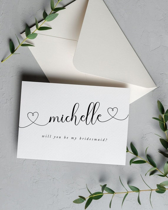 Will You Be My Bridesmaid Card Proposta Di Damigella d'Onore Biglietti