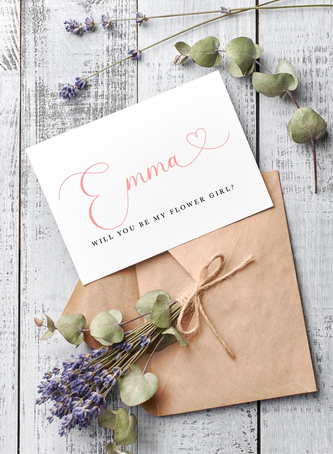 Will You Be My Flower Girl Card, Flower Girl Proposal Card, Flower Girl Card Etsy