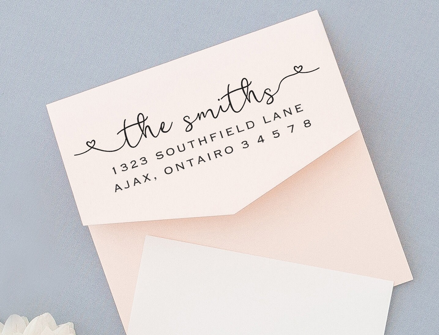 Zelfinktende retouradresstempel, aangepaste adresstempel, kalligrafie adresstempel, aangepaste retouradresstempel, bruiloftstempel, huwelijkscadeau