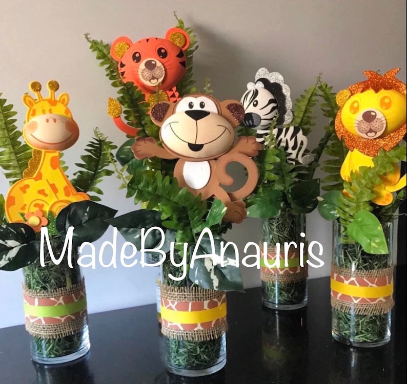 Safari Centerpieces Etsy