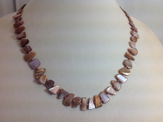 Pink Seashell Necklace Natural Shell Jewelry Etsy Canada