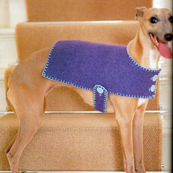 Dog Sweater Coat Knitting Pattern Dog Sweater Felted Pet Coat Knitting Pattern XXS Through XXL PDF Instant Download