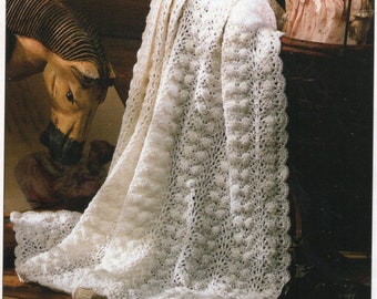 Scallop Lace Afghan Crochet Pattern Lacy Scallop Afghan Crochet Pattern PDF Instant Download