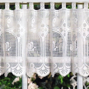 Butterfly Curtain Valance Crochet Pattern  Butterfly Valance Curtain Crochet Pattern PDF Instant Download