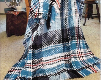 Schema plaid scozzese all'uncinetto afgano Schema plaid scozzese all'uncinetto PDF Download istantaneo