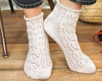 Lace Anklet Socks Knitting Pattern Lacy Socks Knitting Pattern PDF Instant Download