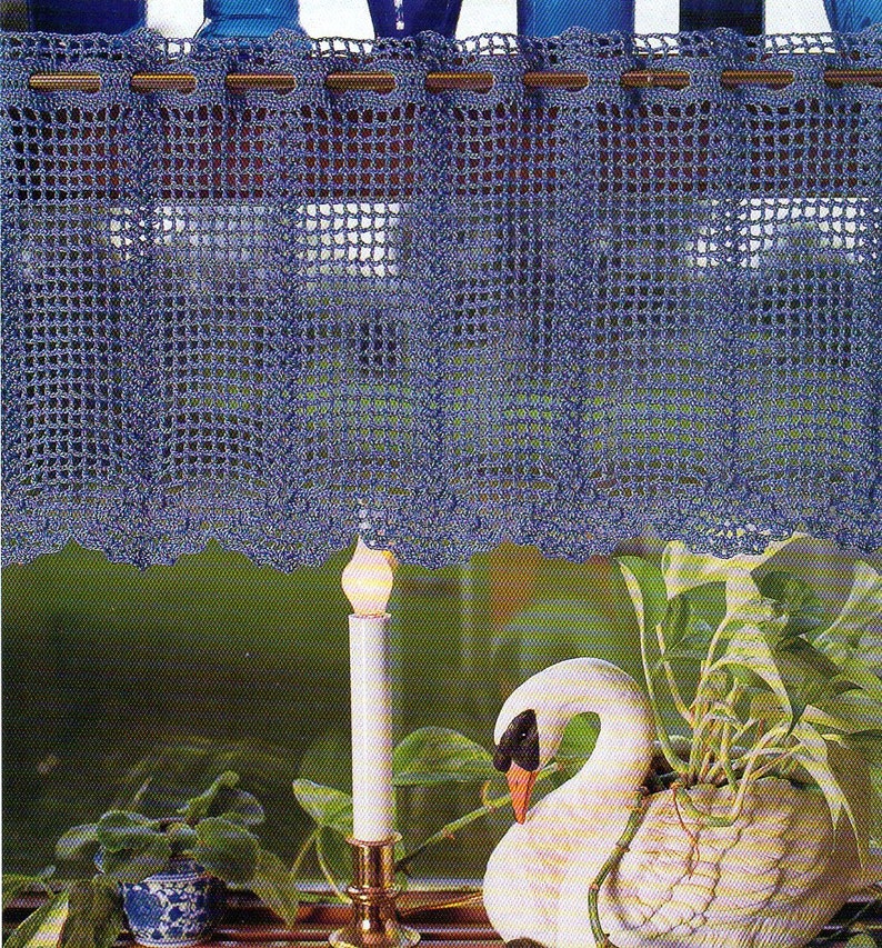 Vintage Curtain Valance Crochet Pattern PDF Instant Digital Download image 1