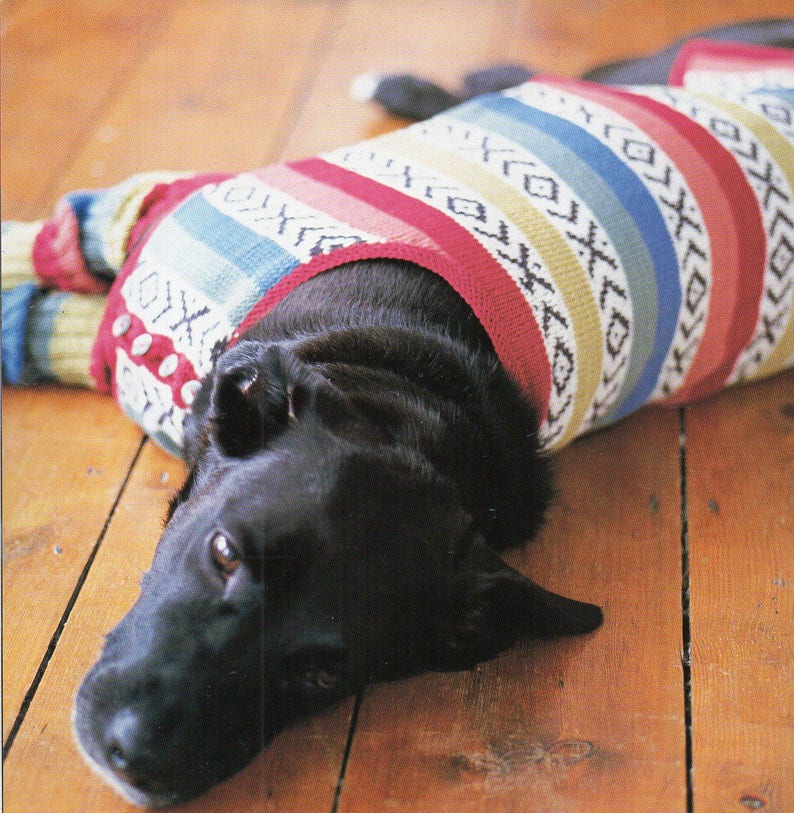 Dog Sweater Coat Leg Warmers Knitting Pattern Dog Sweater Etsy