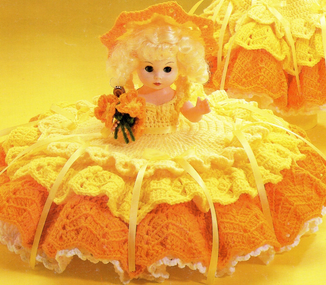 Vintage Bed Doll Crochet Pattern Pillow Doll Outfit Crochet Etsy