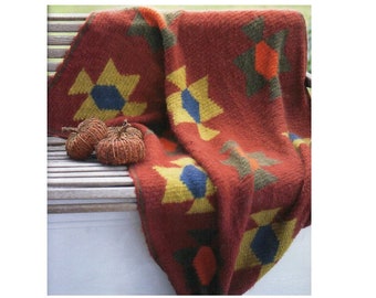 Patrón de manta azteca a crochet Patrón de manta del suroeste a crochet PDF Descarga instantánea