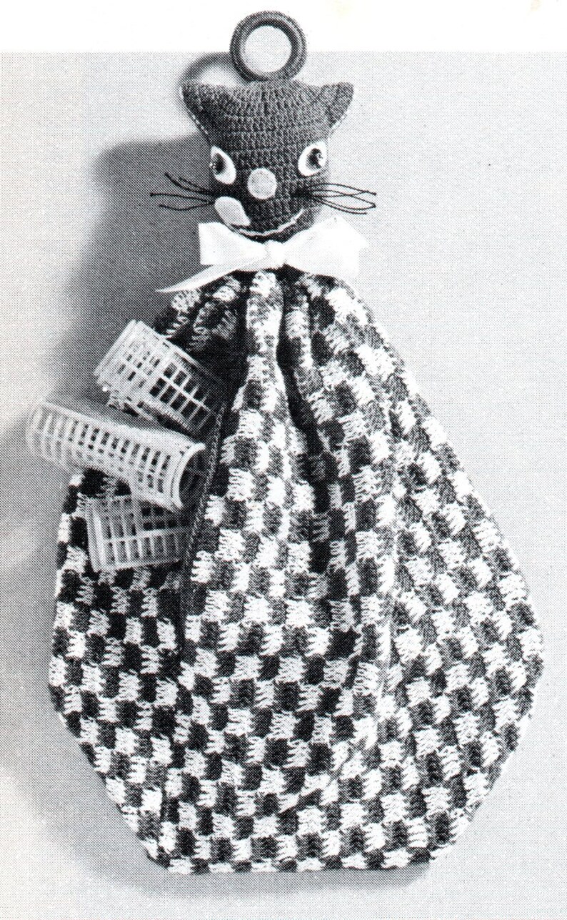 Cat Yarn Carry Bag Crochet Pattern Kitty Cat Yarn Caddy PDF Instant