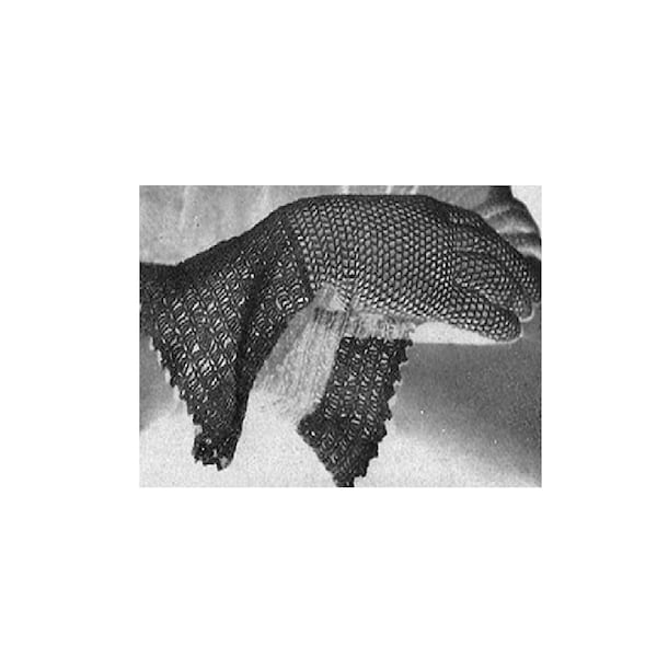 Irish Lace Gauntlet Gloves Crochet Pattern  Long Irish Lace Gloves Crochet Pattern PDF Instant Download