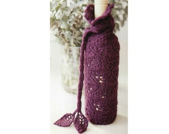 Wine Bottle Cozy Knitting Pattern  Wine Bottle Cover Knitting Pattern PDF Instant Download